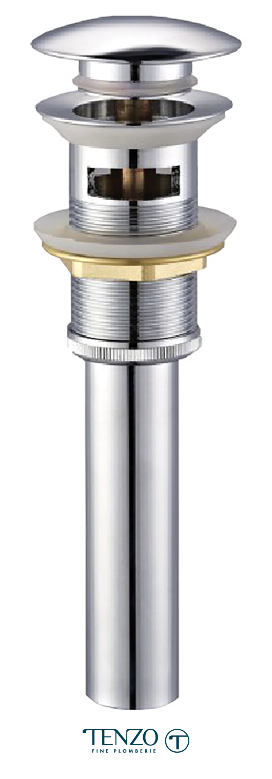 DR-OF-01-CR - Drain pop-up rond avec trop plein