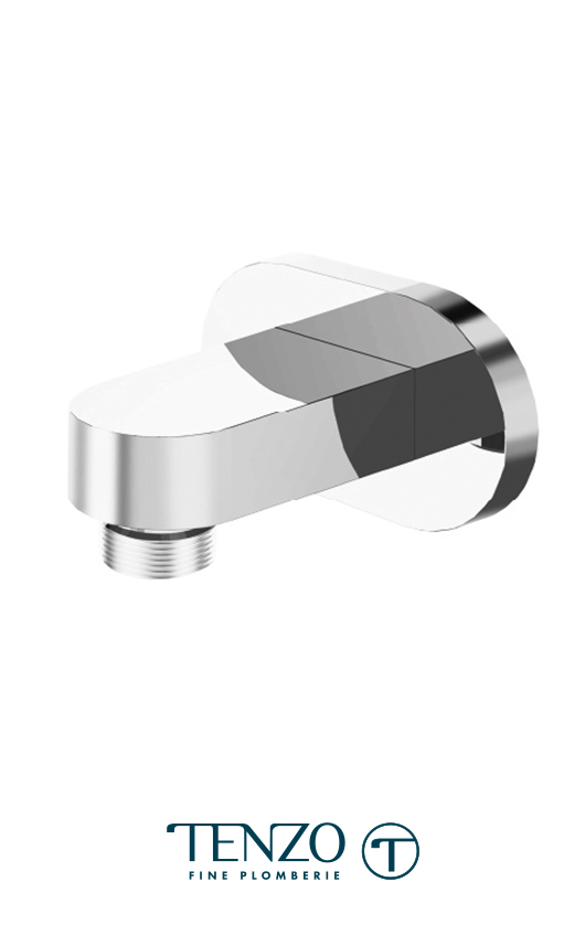 HC-305-CR - Coude d'alimentation mural laiton chrome