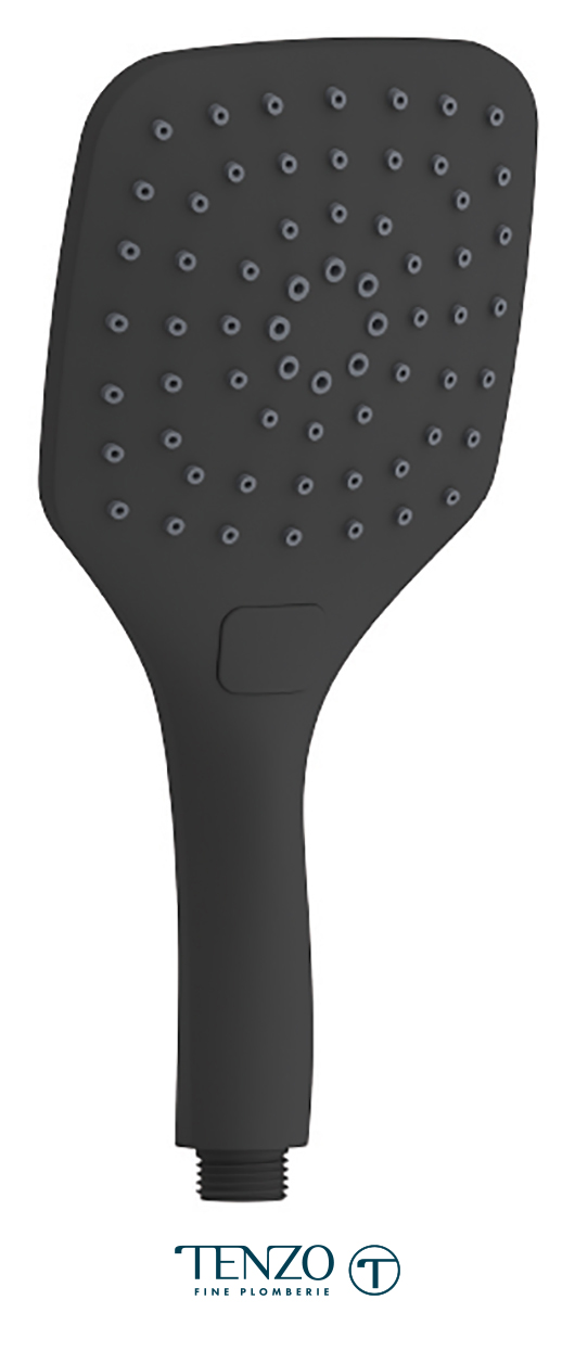HS-218-MB - Hand shwr 3 functions PVC matte black