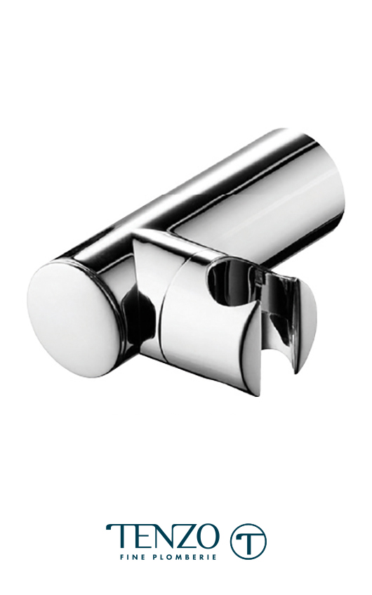 HSH-303-CR - Support mural inclinable de douchette laiton chrome