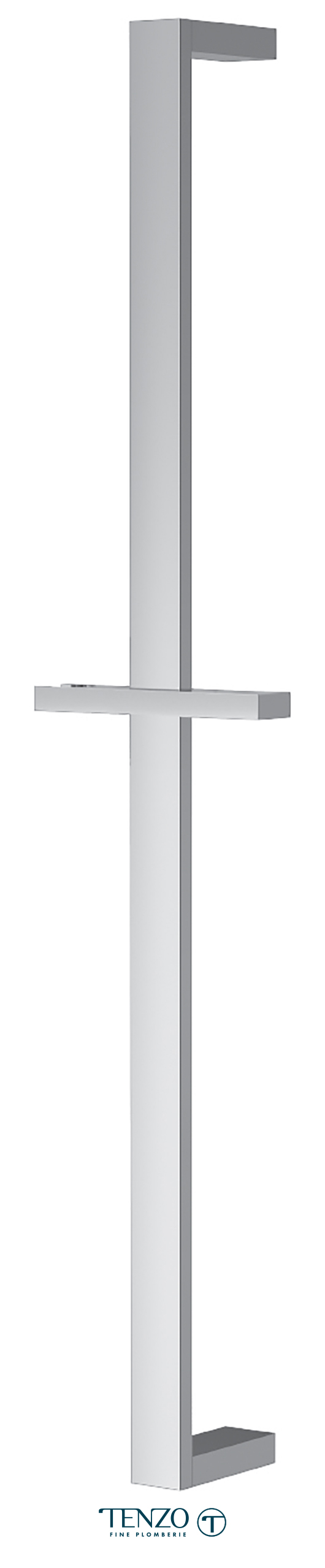 RD-01-CR - Rail de douche en laiton chrome