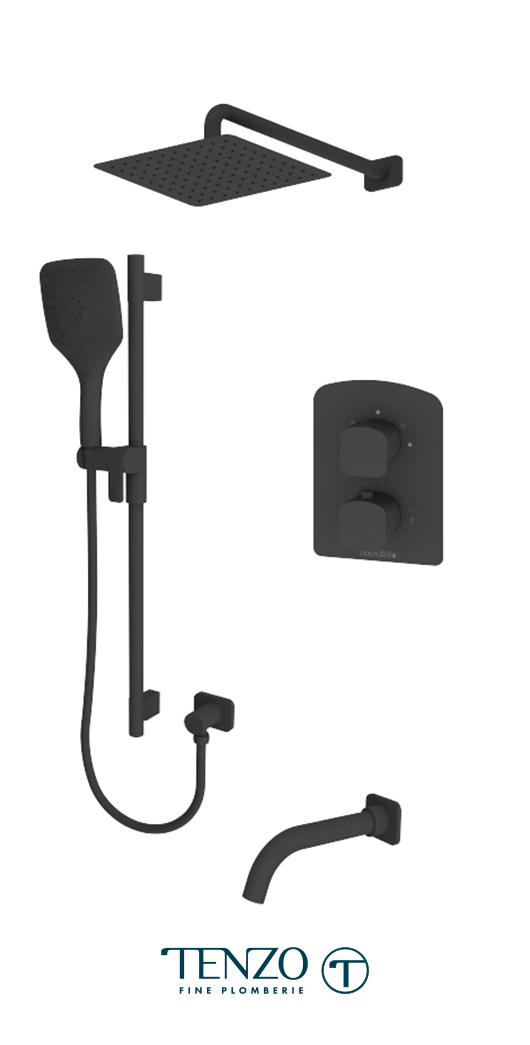 DET33-501115-MB - Shower kit, 3 functions