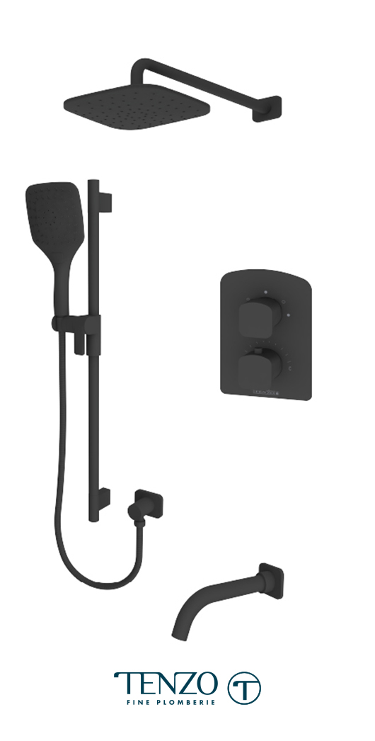 DET33-501145-MB - Ensemble de douche T-Box, 3 fonctions, Delano