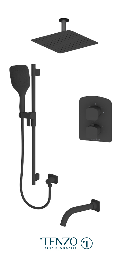 DET33-511315-MB - Ensemble de douche T-Box, 3 fonctions, Delano