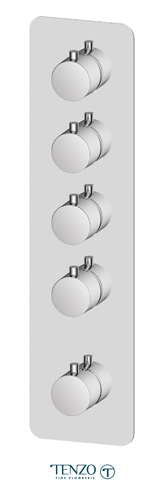 RUT44-CR - Extenza valve Rundo thermo. 4 functions chrome