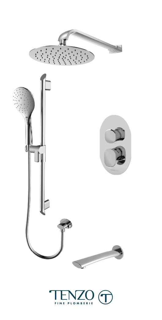 FLPB33-501115-CR - Ensemble de douche T-Box, 3 fonctions, Fluvia