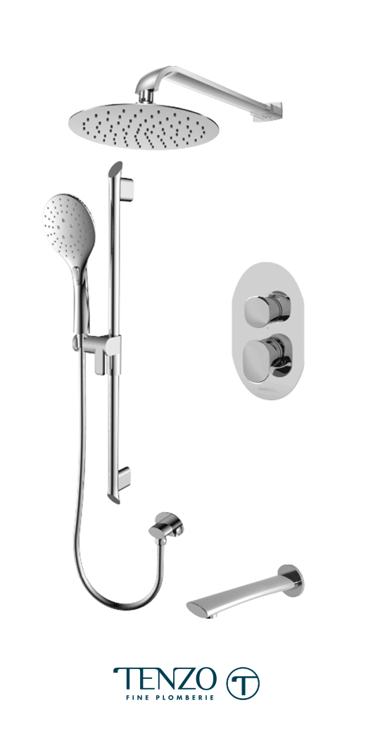 FLPB33-503115-CR - Shower kit, 3 functions
