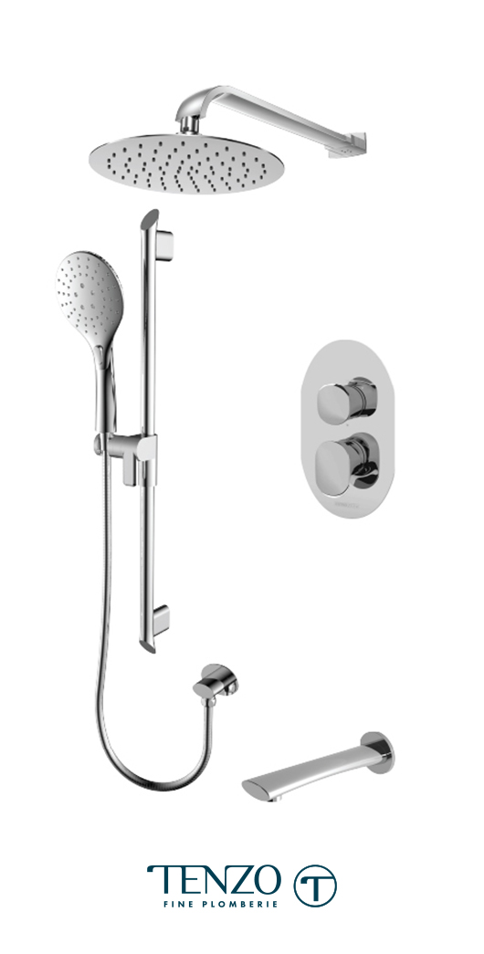 FLPB33-503115-CR - Ensemble de douche T-Box, 3 fonctions, Fluvia