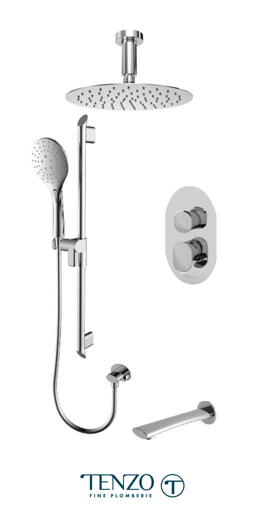 FLPB33-513315-CR - Shower kit, 3 functions