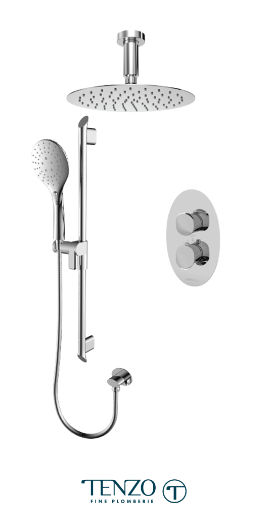 FLT32-21331-CR - Ensemble de douche T-Box, 2 fonctions, Fluvia