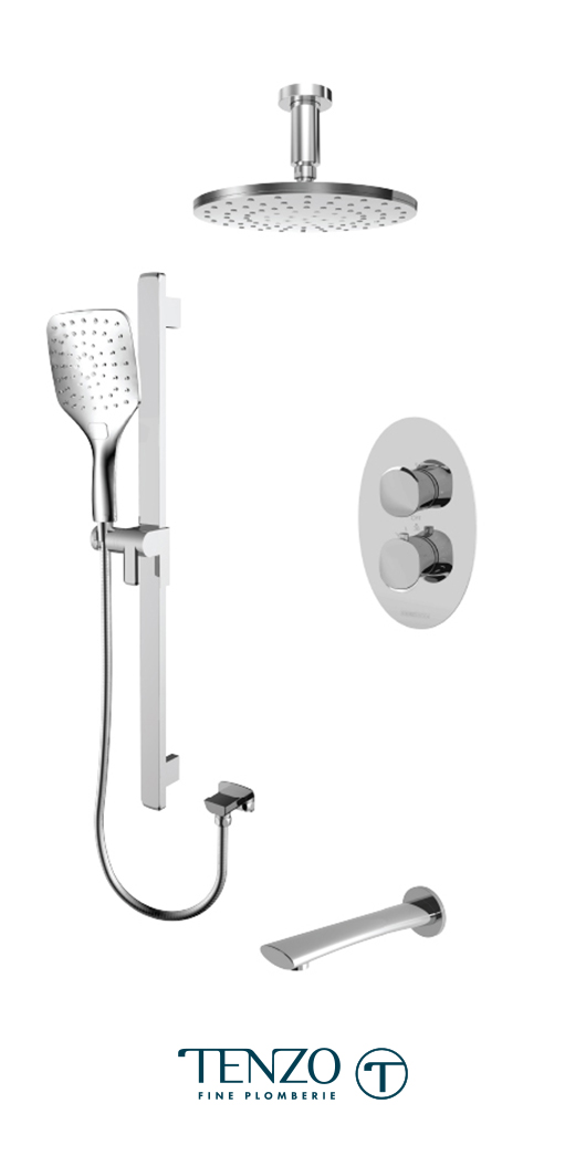 FLT33-511345-CR - Shower kit, 3 functions