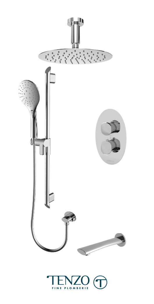 FLT33-513315-CR - Shower kit, 3 functions