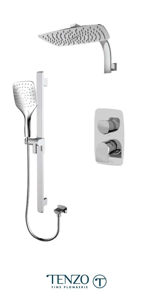 NUPB32-20119-CR - Ensemble de douche T-Box, 2 fonctions, Nuevo