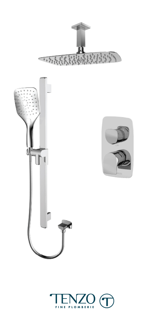 NUPB32-21130-CR - Ensemble de douche T-Box, 2 fonctions, Nuevo