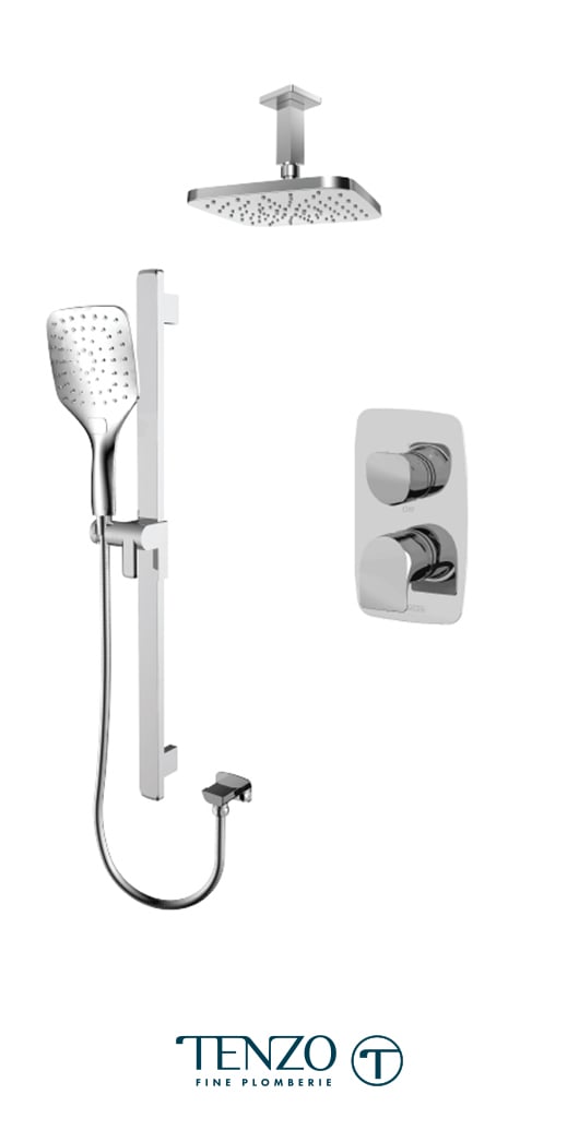 NUPB32-21134-CR - Ensemble de douche T-Box, 2 fonctions, Nuevo