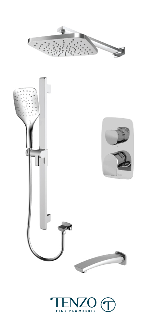 NUPB33-501145-CR - Shower kit, 3 functions