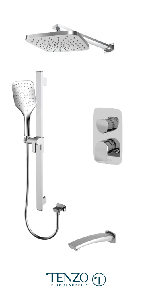 NUPB33-501145-CR - Ensemble de douche T-Box, 3 fonctions, Nuevo