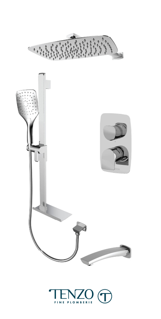 NUPB33-503115-CR - Shower kit, 3 functions