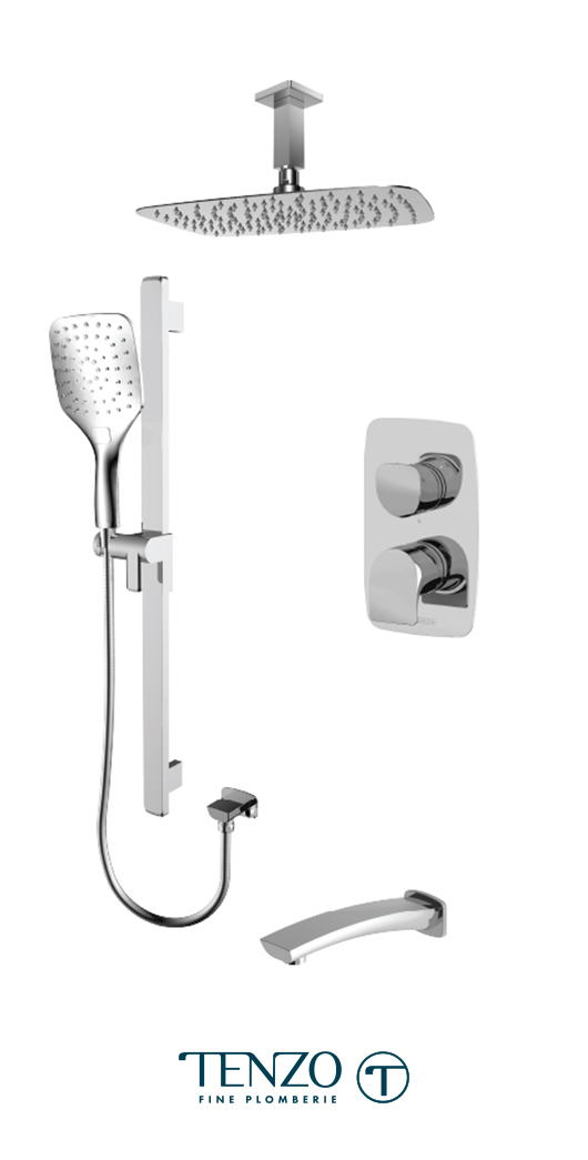 NUPB33-511315-CR - Shower kit, 3 functions
