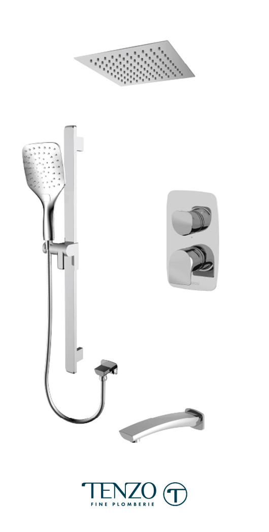 NUPB33-511675-CR - Shower kit, 3 functions