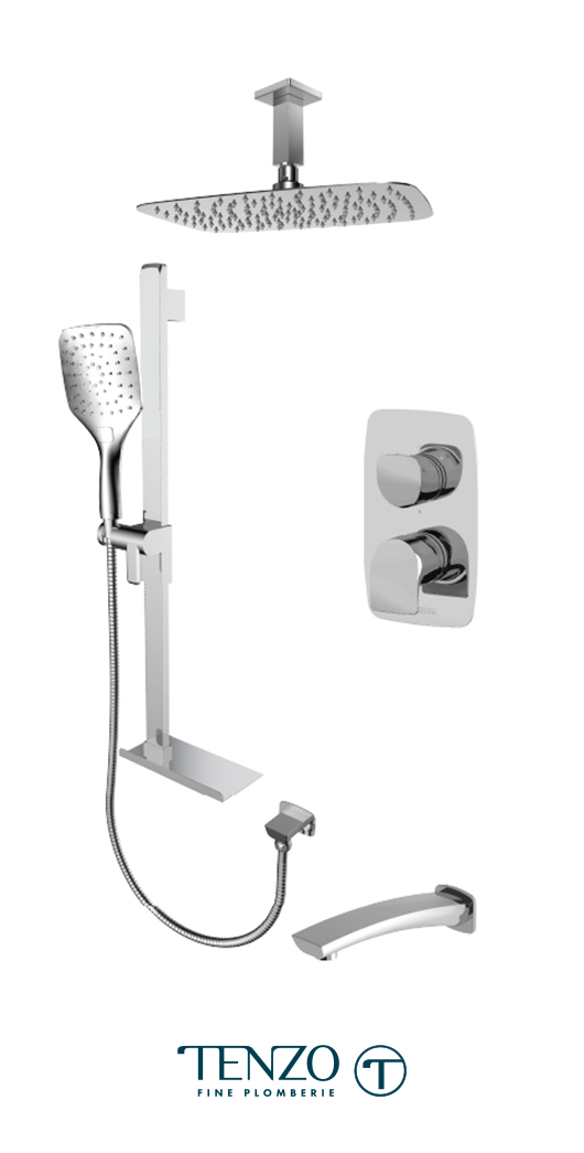 NUPB33-513315-CR - Shower kit, 3 functions