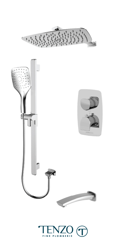 NUT33-501115-CR - Shower kit, 3 functions