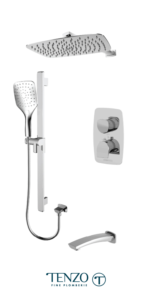 NUT33-501115-CR - Ensemble de douche T-Box, 3 fonctions, Nuevo