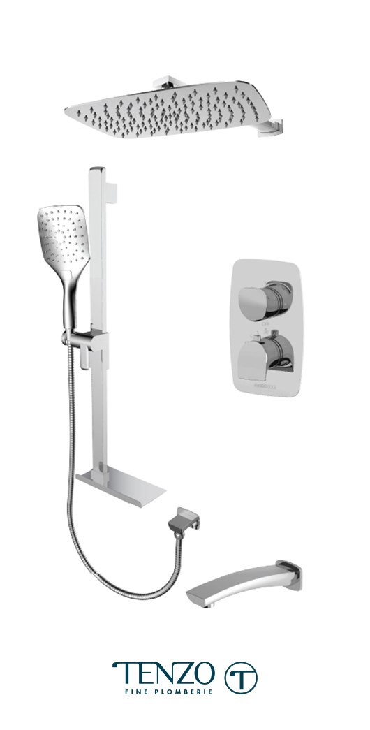 NUT33-503115-CR - Shower kit, 3 functions