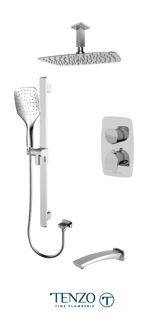NUT33-511315-CR - Ensemble de douche T-Box, 3 fonctions, Nuevo