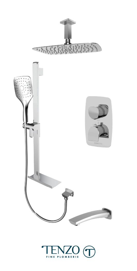 NUT33-513315-CR - Ensemble de douche T-Box, 3 fonctions, Nuevo