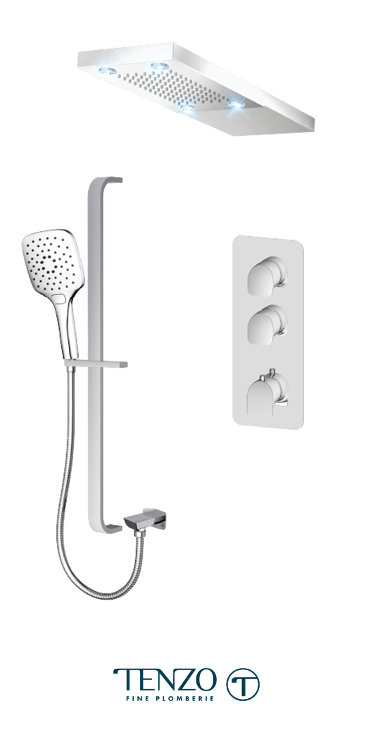 NUT42-21230-CR - Ensemble de douche T-Box, 2 fonctions, Nuevo