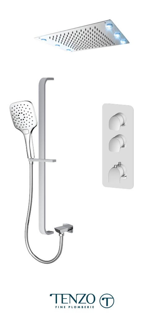 NUT42-22243-CR - Ensemble de douche T-Box, 2 fonctions, Nuevo