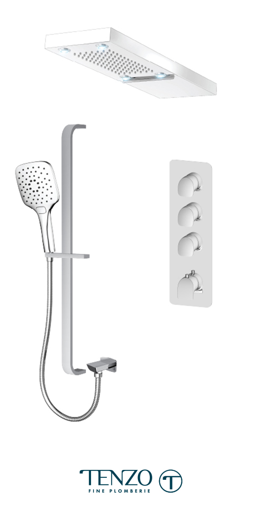 NUT43-54252-CR - Ensemble de douche T-Box, 3 fonctions, Nuevo
