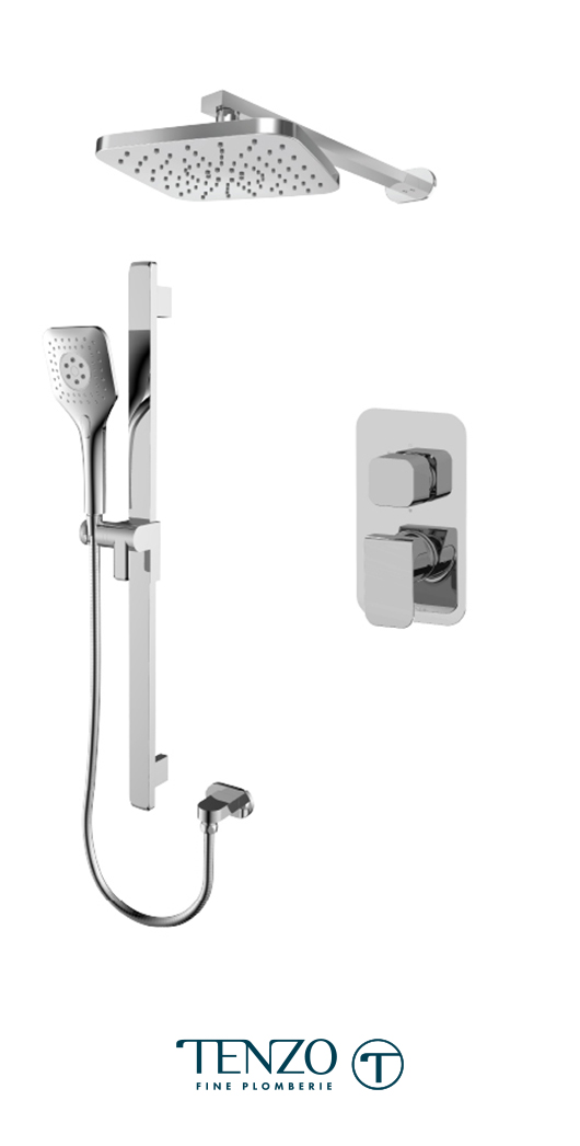 QUPB32-20114-CR - Shower kit, 2 functions