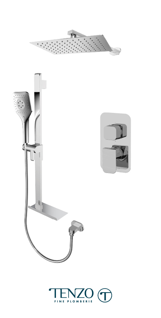 QUPB32-20310-CR - Shower kit, 2 functions