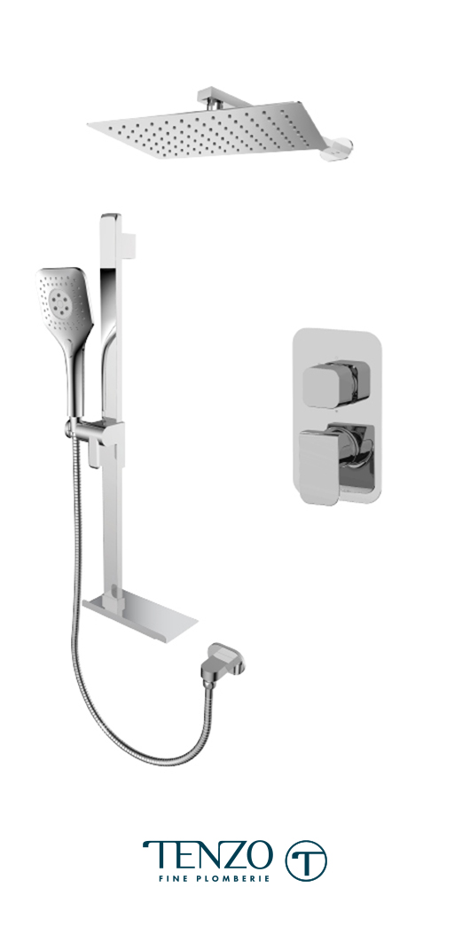 QUPB32-20310-CR - Ensemble de douche T-Box, 2 fonctions, Quantum
