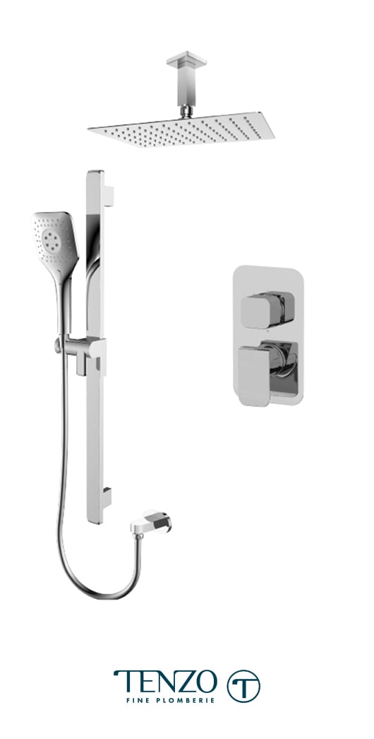 QUPB32-21130-CR - Shower kit, 2 functions