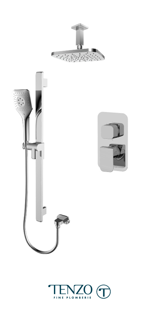 QUPB32-21134-CR - Shower kit, 2 functions