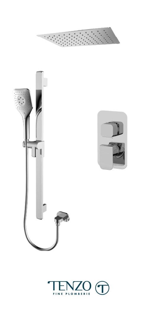 QUPB32-21163-CR - Ensemble de douche T-Box, 2 fonctions, Quantum