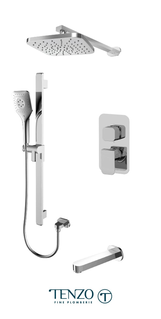 QUPB33-501145-CR - Shower kit, 3 functions