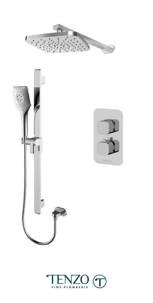 QUT32-20114-CR - Shower kit, 2 functions