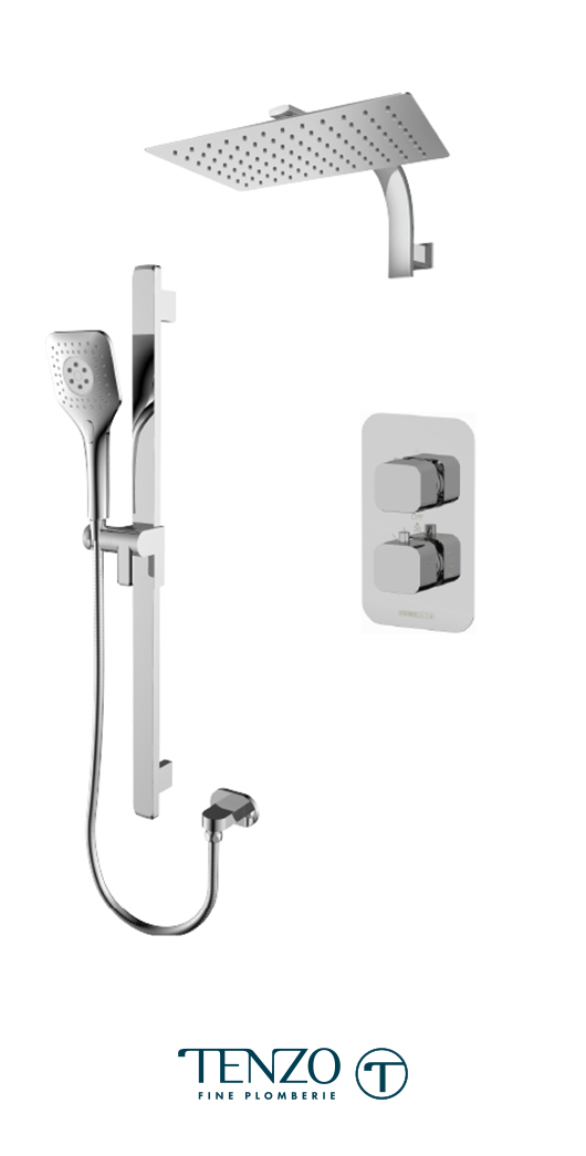 QUT32-20119-CR - Shower kit, 2 functions