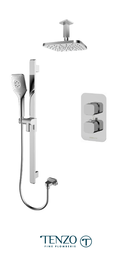 QUT32-21134-CR - Shower kit, 2 functions