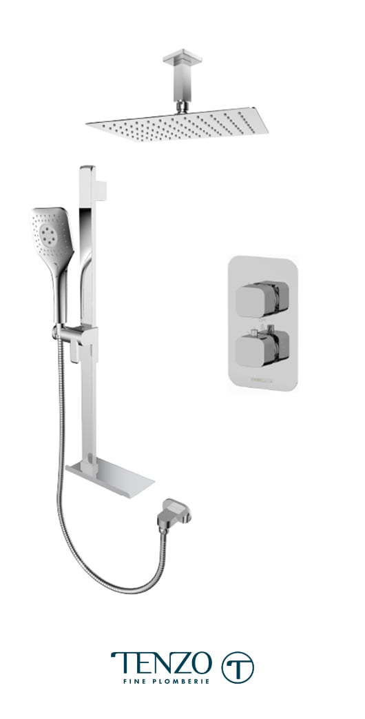 QUT32-21330-CR - Shower kit, 2 functions