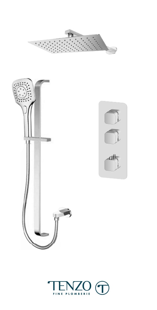 QUT42-20215-CR - Shower kit, 2 functions