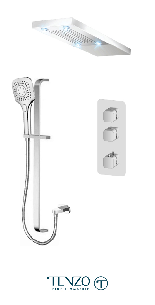 QUT42-21230-CR - Shower kit, 2 functions