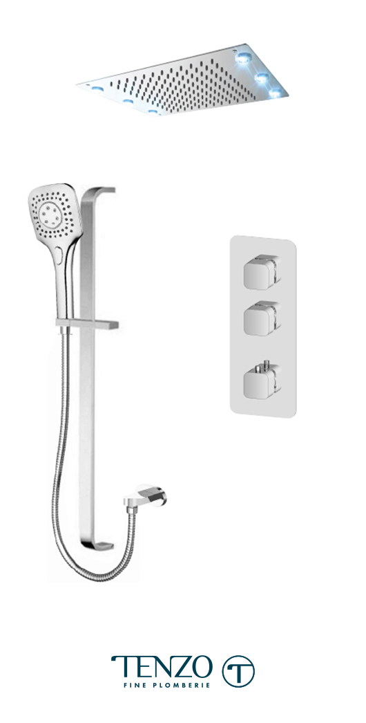 QUT42-21243-CR - Shower kit, 2 functions