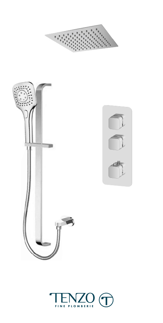 QUT42-21267-CR - Shower kit, 2 functions