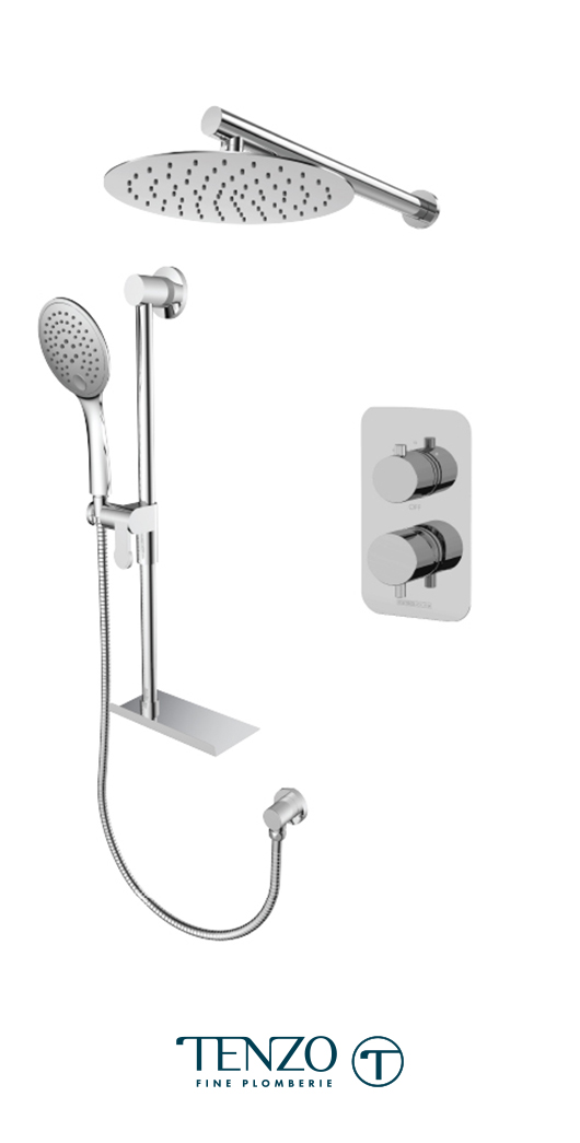 RUPB32-20311-CR - Ensemble de douche T-Box, 2 fonctions, Rundo