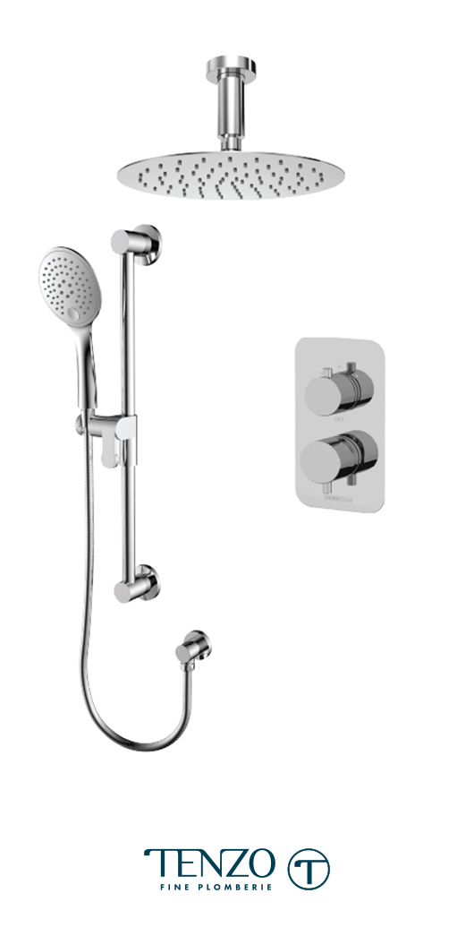 RUPB32-21131-CR - Ensemble de douche T-Box, 2 fonctions, Rundo